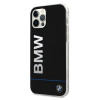 BMW BMHCP12MPCUBBK Signature uzdrukāts logotips cietais futrālis Apple iPhone 12 / 12 Pro, melns
