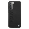 BMW BMHCS21MSLLBK Signature Logo Imprint cietais futrālis Samsung Galaxy S21+, melns