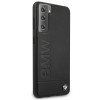 BMW BMHCS21MSLLBK Signature Logo Imprint cietais futrālis Samsung Galaxy S21+, melns