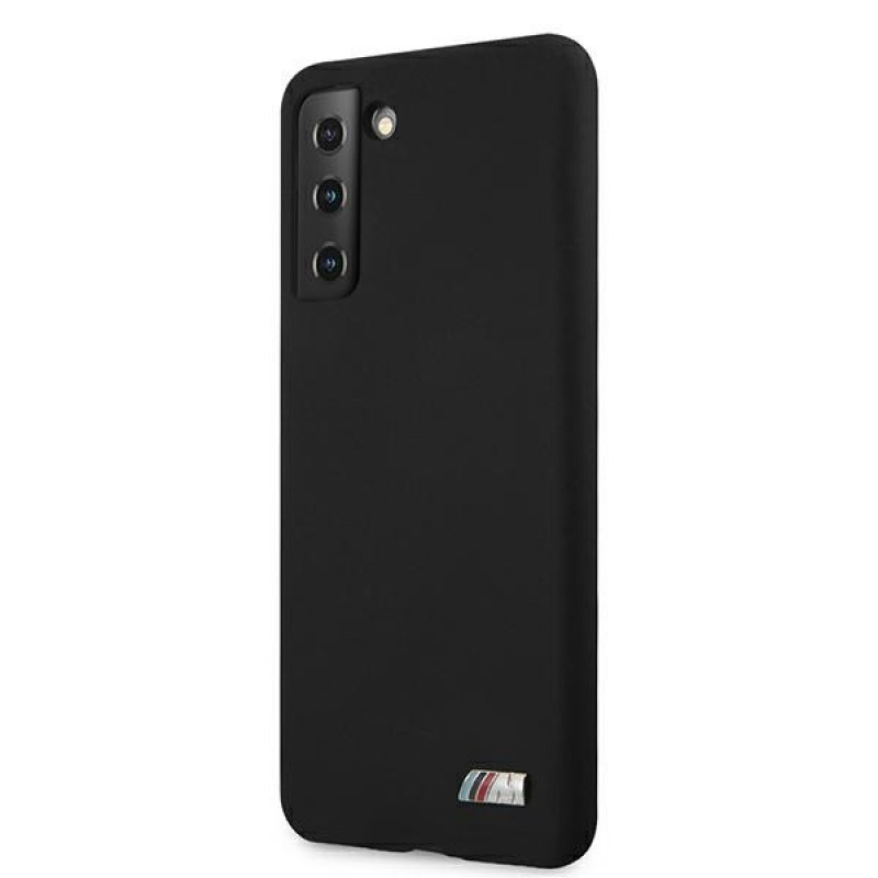 BMW BMHCS21MMSILBK Silicone M Collection vāciņš Samsung Galaxy S21+, melns