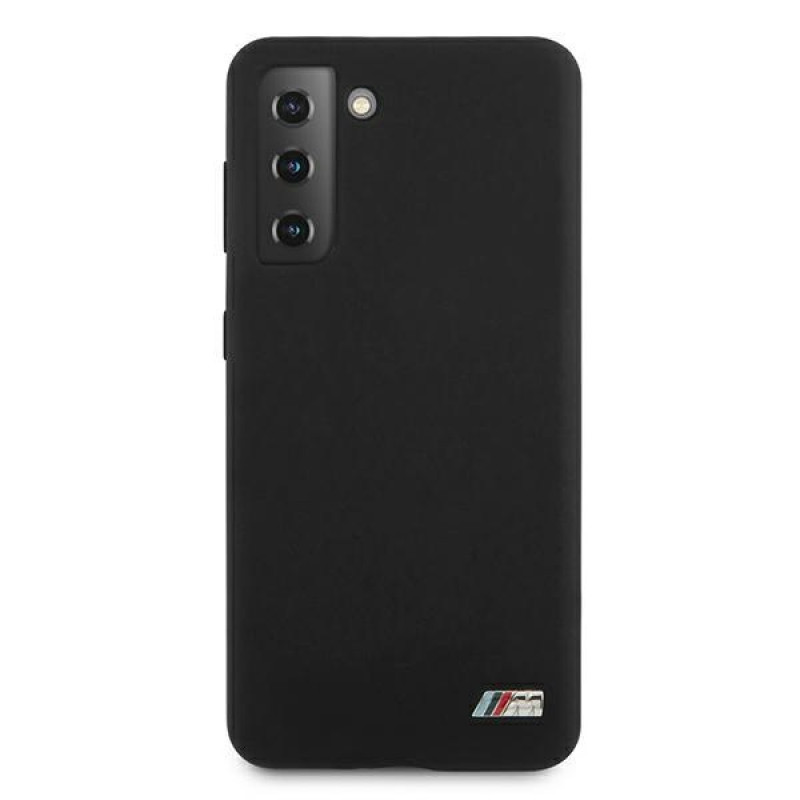 BMW BMHCS21MMSILBK Silicone M Collection vāciņš Samsung Galaxy S21+, melns