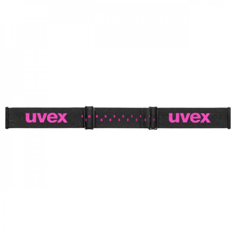 UVEX pwdr FM bērnu slēpošanas brilles, melna/rozā/zaļa/caurspīdīga