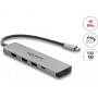 Delock USB Type-C™ dokstacija 4K - HDMI / USB centrmezgls / PD 3.1 140 W