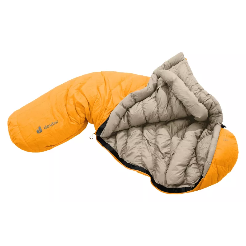 Deuter Astro Pro 400 pūku guļammaiss, -6 °C / 21 °F, magma/titanium