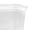 keeeper Fredo Fresh pārtikas trauku komplekts, 3 x 1,0 L, taisnstūrveida, caurspīdīga pamatne, pelēks vāks