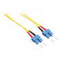 LogiLink FP0SC10 optiskās šķiedras savienojuma kabelis SC/SC OS2 9/125 µm Duplex, 10 m, dzeltens