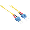 LogiLink FP0SC10 optiskās šķiedras savienojuma kabelis SC/SC OS2 9/125 µm Duplex, 10 m, dzeltens