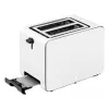 WMF Stelio 414210001 Grilēšanas ierīce, 2 šķēles, nerūsējošais tērauds, Paper Grey, 1050 W