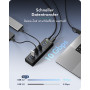 ICY BOX IB-AC6110a 10 portu USB 3.2 Gen 2 centrmezgls ar uzlādes portu, 12 V