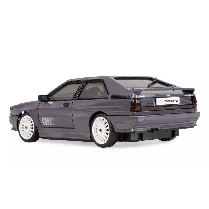 Amewi Audi quattro 1980 on-road/drift žiro RC auto, 4WD, 1:28, RTR, pelēks