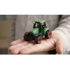 Amewi metāla traktors ar mežizstrādes piekabi, 1:64, RTR, zaļš