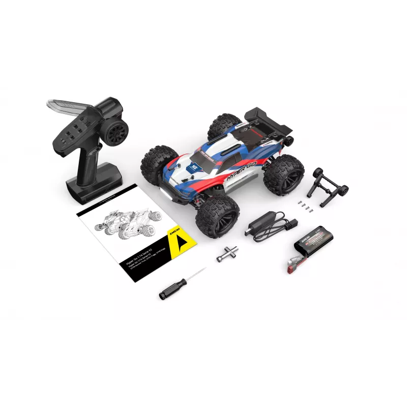 Amewi Hyper Go Truggy V2 brushless 4WD, 1:16, RTR, zili/sarkans