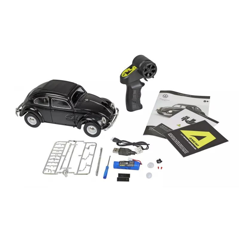 Amewi VW Typ 1 1950 Beetle RC automašīna, 1:16, RTR, melna