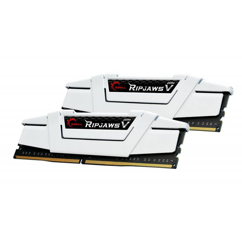G.Skill Ripjaws V DDR4 atmiņas komplekts, 32 GB (2 x 16 GB), 3200 MHz, CL16, XMP2, balts