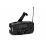 Vakoss FM-3660K FM/AM avārijas rācija ar dinamo, lukturīti, ārējo akumulatoru un saules paneli, 2000 mAh