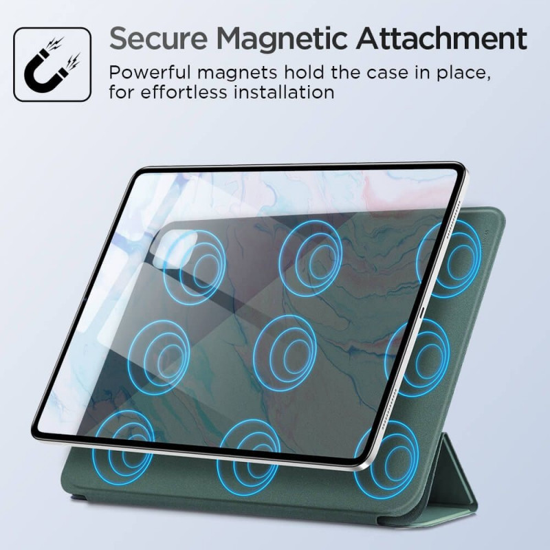 ESR Rebound Magnetic vāks ESR208BLK Apple iPad Air 10.9 (2020/2022, 4. un 5. paaudze) / iPad Air 11 (2024, 6. paaudze), melns