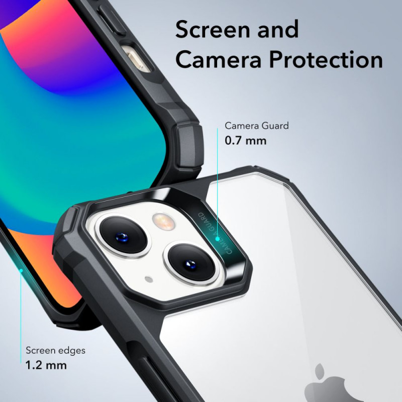 ESR Air Armor vāciņš ESR515 Apple iPhone 14 Plus / 15 Plus, caurspīdīgs/melns