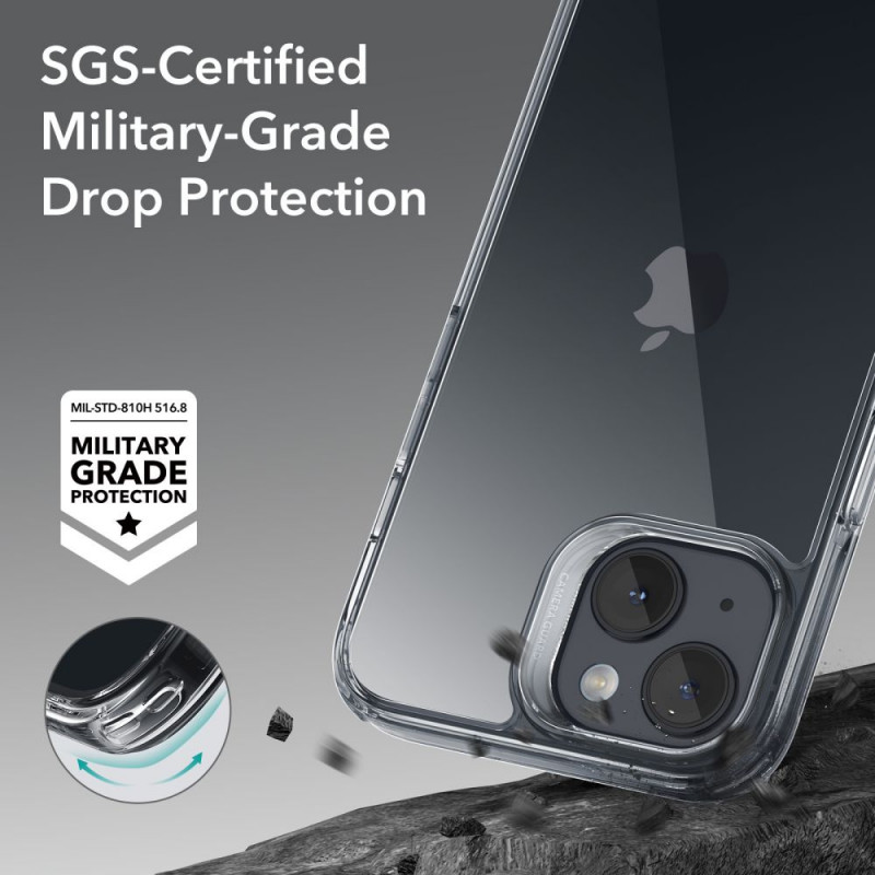 ESR Ice Shield vāciņš Apple iPhone 15 Plus / 14 Plus, ESR709, caurspīdīgs
