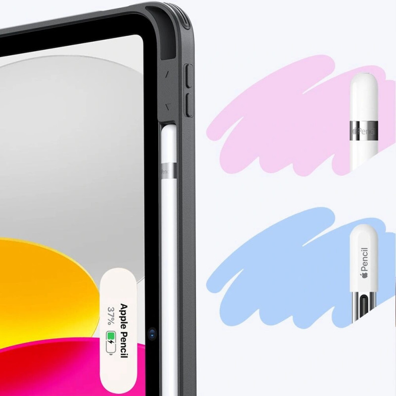 ESR Flip Hybrid apvalks Apple iPad 10.9" 2022 (10. paaudze) / iPad 11" 2025 (11. paaudze), melns