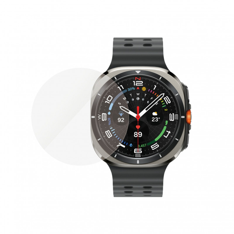 PanzerGlass rūdīta stikla ekrāna aizsargs Samsung Galaxy Watch Ultra2 47 mm, caurspīdīgs