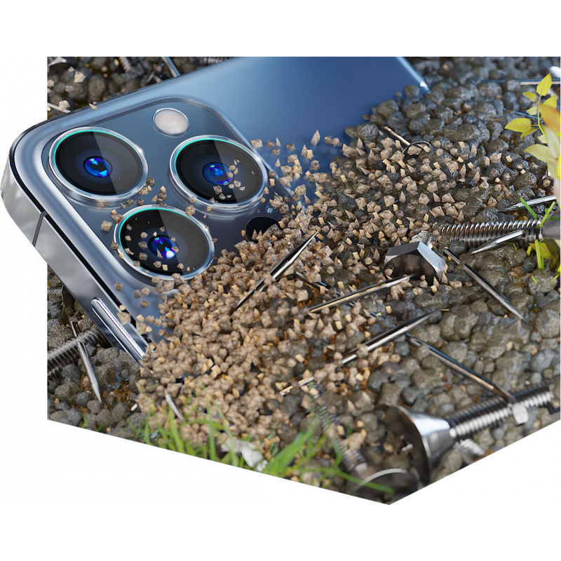 3MK Lens Protection Pro Samsung Galaxy S23 Ultra kameras objektīva aizsargstikls, melns