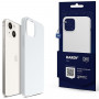 3MK Hardy Case MagSafe Apple iPhone 14 Plus / 15 Plus silikona maciņš, balts