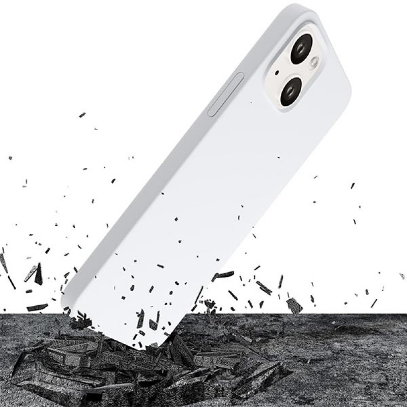 3MK Hardy Case MagSafe Apple iPhone 14 Plus / 15 Plus silikona maciņš, balts