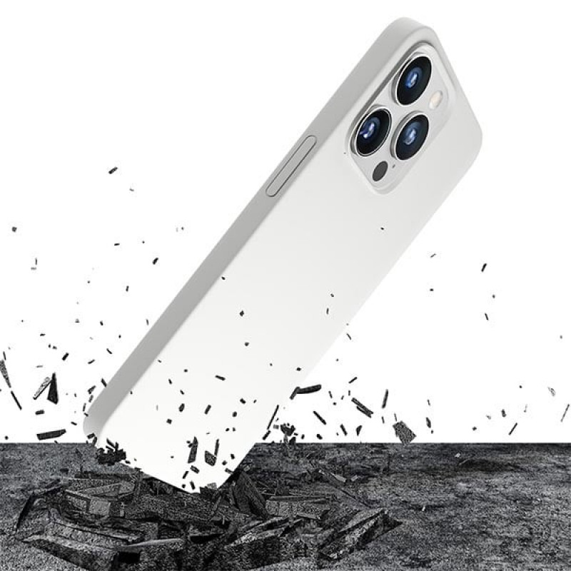3MK Hardy Case MagSafe Apple iPhone 14 Pro Max silikona futrālis, balts