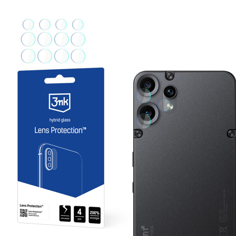 3MK Lens Protection hibrīda kameras objektīva stikls CMF Phone 2 Pro by Nothing (4 gab.)