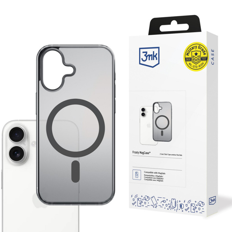 3MK Frosty MagCase Apple iPhone 17, melns