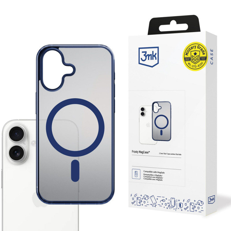 3MK Frosty MagCase Apple iPhone 17 maciņš, zils
