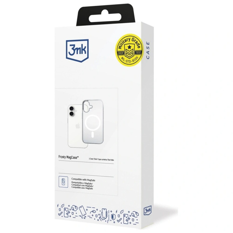 3MK Frosty MagCase Apple iPhone 17 maciņš, balts