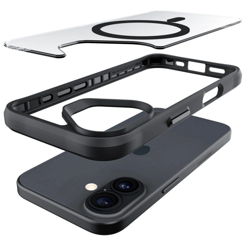 3MK Satin Armor MagCase Apple iPhone 17 vāciņš, melns