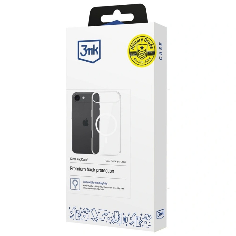 3MK Clear MagCase Apple iPhone Air, caurspīdīgs