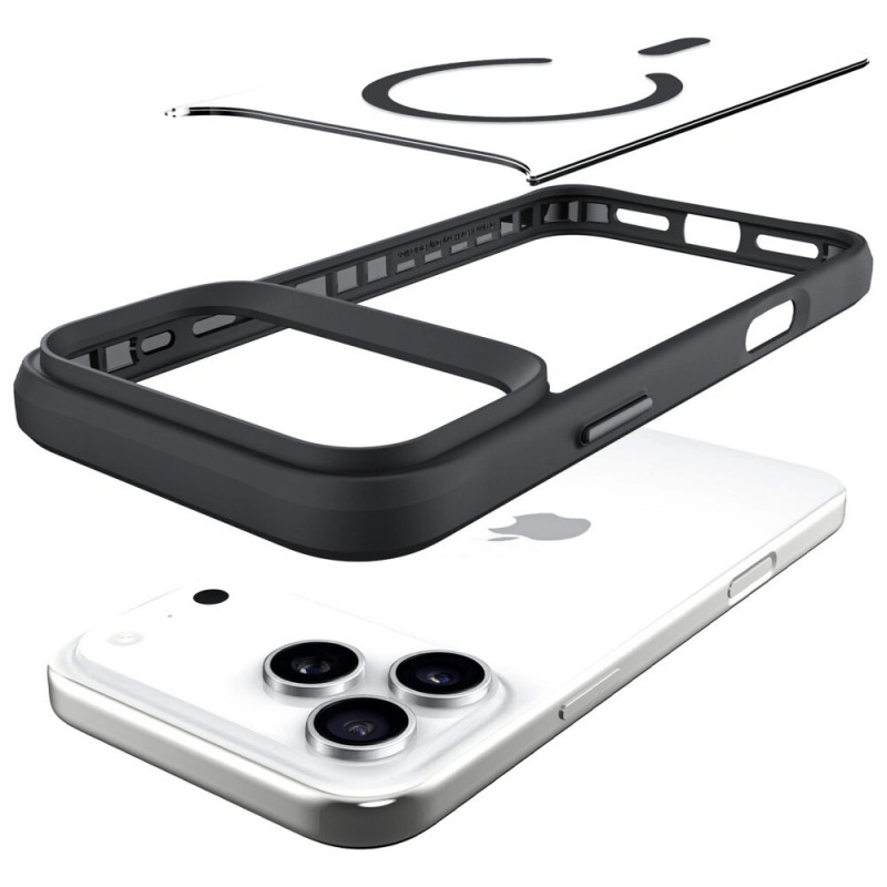 3MK Satin Armor MagCase vāciņš Apple iPhone 17 Pro, caurspīdīgi melns