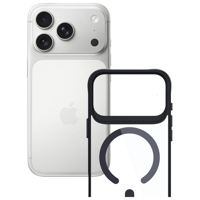 3MK Satin Armor MagCase vāciņš Apple iPhone 17 Pro, caurspīdīgi melns