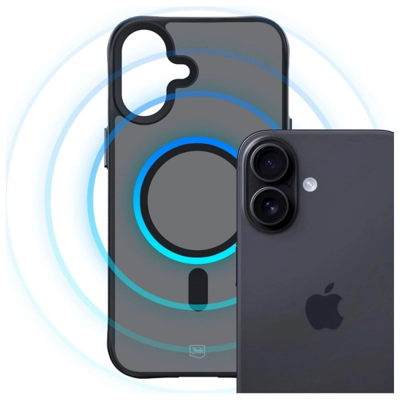 3MK Smoke Matt MagCase vāciņš Apple iPhone 17, melns