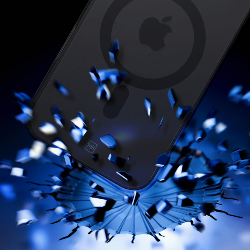3MK Smoke Matt MagCase vāciņš Apple iPhone Air, melns