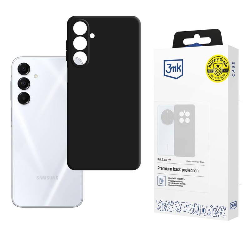 3MK Matt Case Pro Samsung Galaxy A17 5G, melns