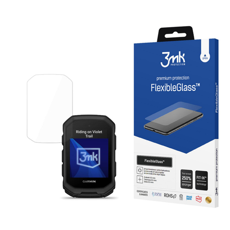 3MK FlexibleGlass Garmin Edge MTB hibrīda stikla ekrāna aizsargs