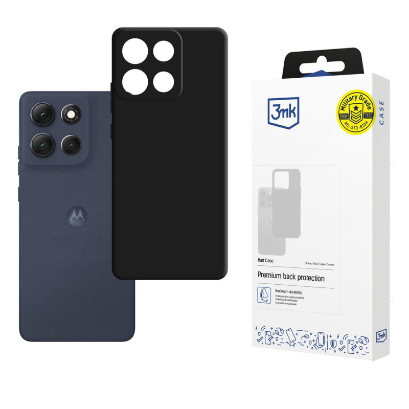 3MK Matt Case Motorola Moto G86, melns