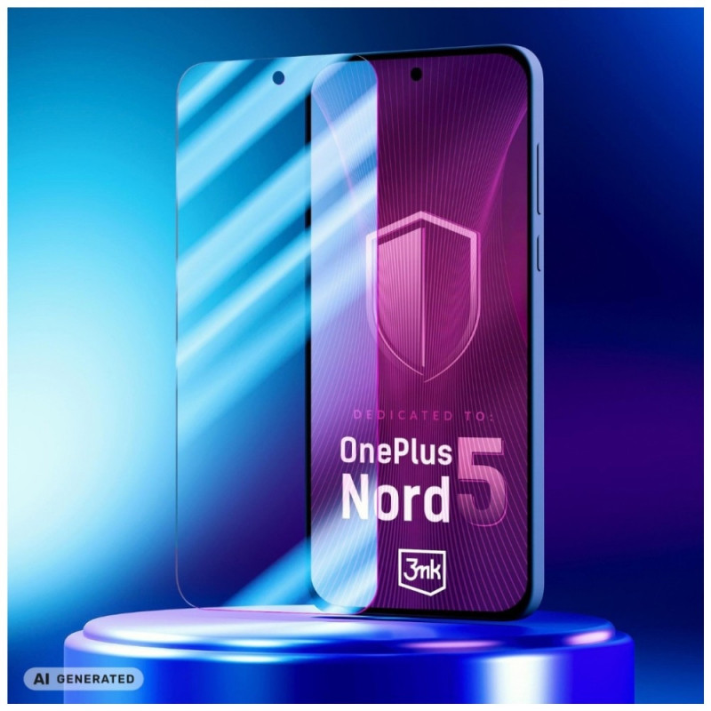3MK FlexibleGlass OnePlus Nord 5 hibrīda stikla ekrāna aizsargplēve