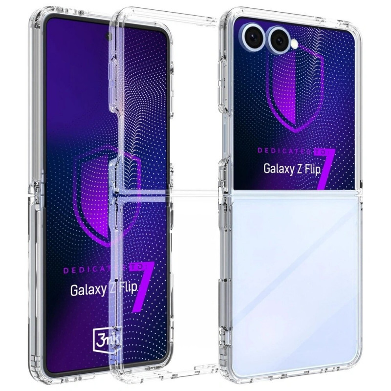 3MK Armor Case korpuss Samsung Galaxy Z Flip7, caurspīdīgs