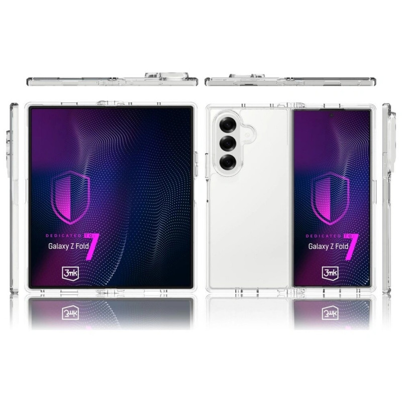 3MK Armor Case Samsung Galaxy Z Fold 7, caurspīdīgs