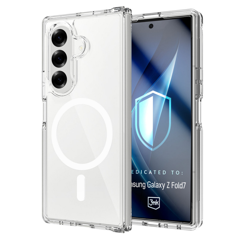 3MK Armor MagCase Samsung Galaxy Z Fold7, caurspīdīgs