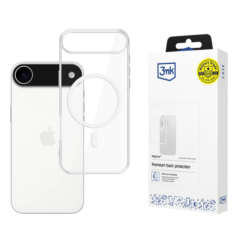 3MK MagCase Apple iPhone Air maciņš, caurspīdīgs