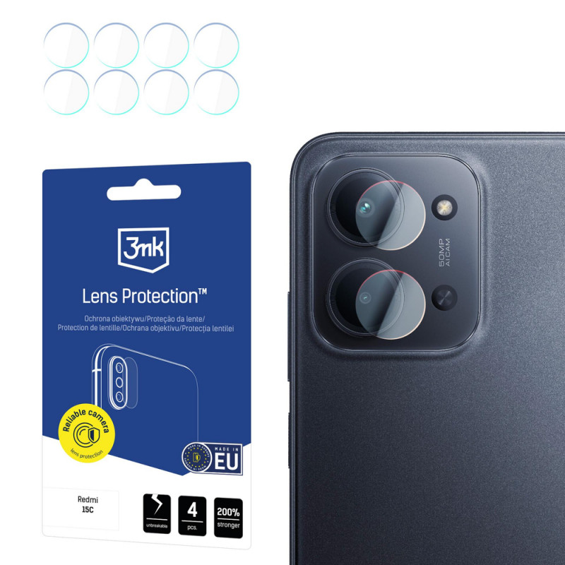 3MK Lens Protection kameras objektīva aizsargs Xiaomi Redmi 15C 4G