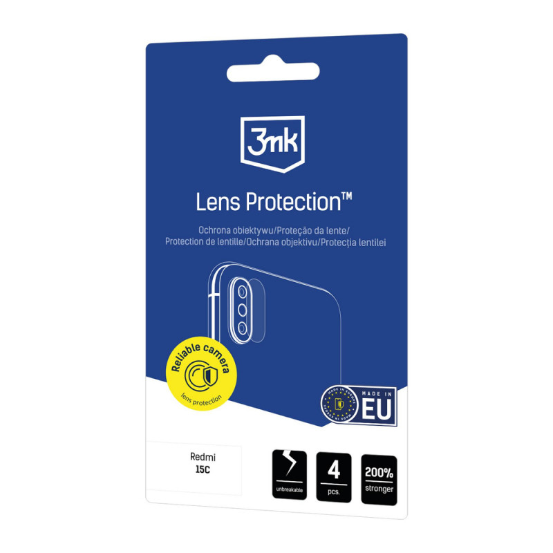 3MK Lens Protection kameras objektīva aizsargs Xiaomi Redmi 15C 4G