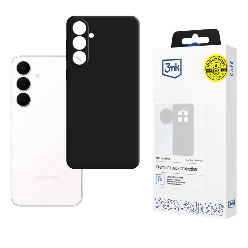 3MK Matt Case Pro vāciņš Samsung Galaxy S25 FE, melns