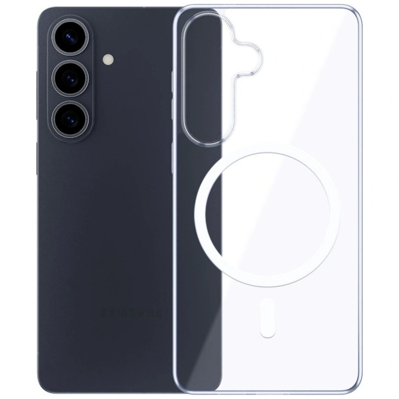 3mk Clear MagCase Samsung Galaxy S26 aizsargapvalks, caurspīdīgs